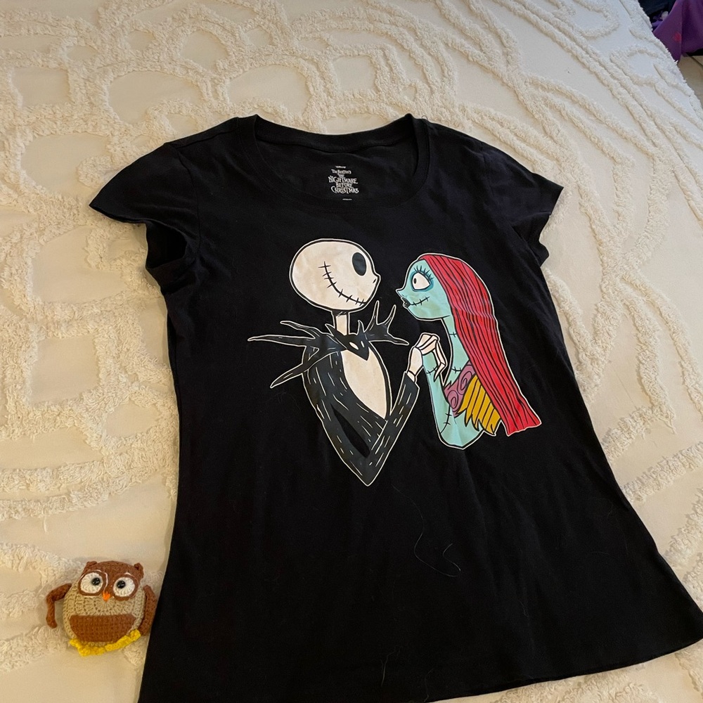 Disney Black 'The Nightmare Before Christmas' Character Graphic Tee